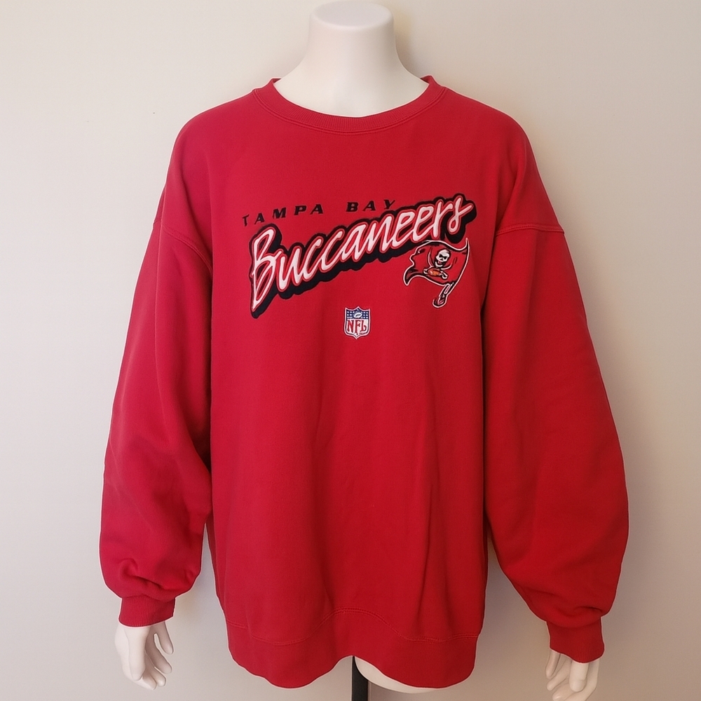 NFL Tampa Bay Buccaneers Red Crewneck Heavyweight Sweatshirt